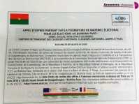 APPEL D’OFFRES PORTANT SUR LA FOURNITURE DE MATERIEL ELECTORALPACTE Burkina Faso